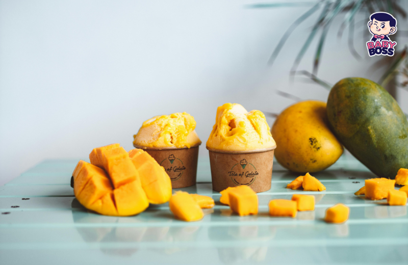Thưởng Thức Kem Gelato Xoài Baby Boss 
