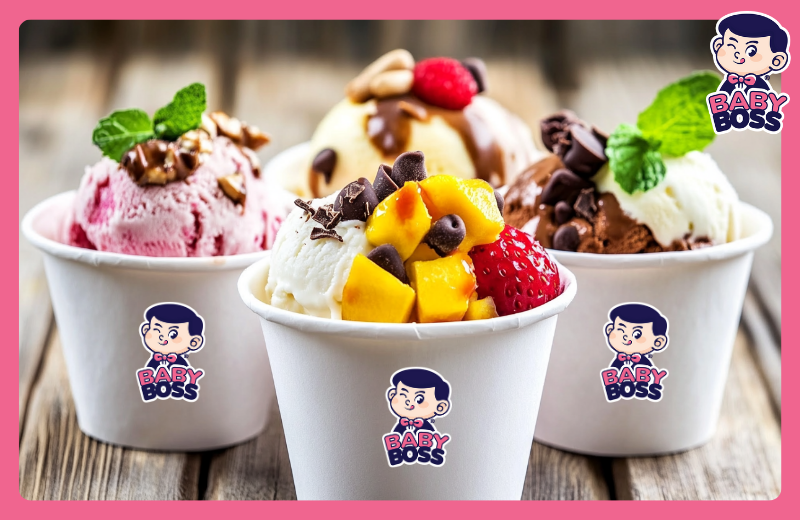 Gelato tại Baby Boss vừa ngon vừa lành