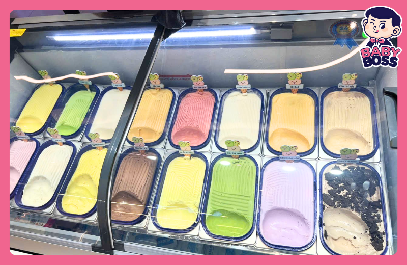 Kem Ý Gelato và rất nhiều hương vị từ trái cây tươi