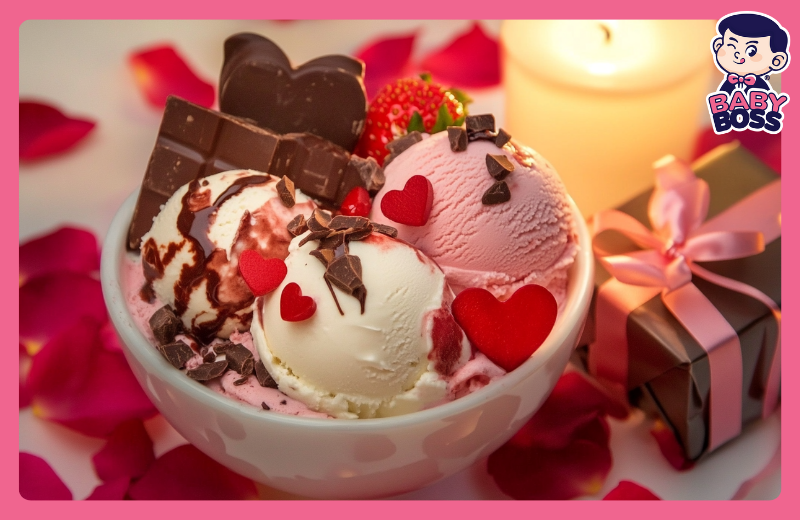 Kem Ý Gelato tô điểm thêm không gian lãng mạn cho cặp đôi dịp Valentine