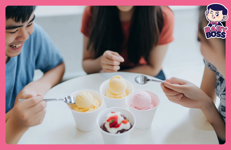 kem Ý Gelato tại Baby Boss được nhiều người ưa thích