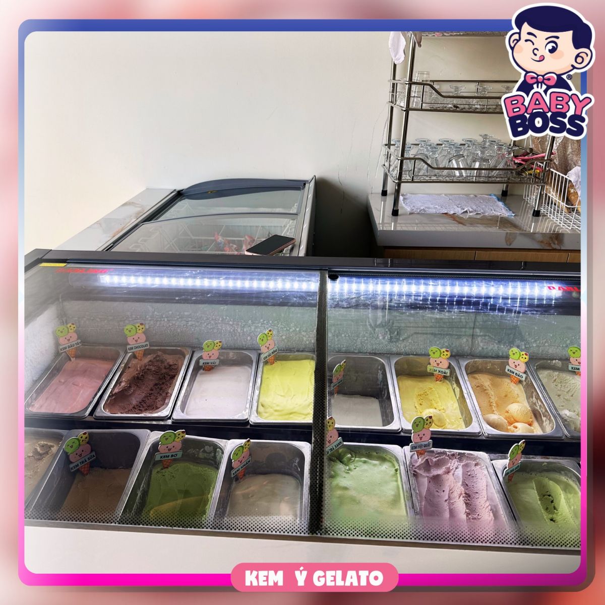 Kem Ý Gelato Baby Boss tại Vinhomes Royal Island Vũ Yên, Hải Phòng