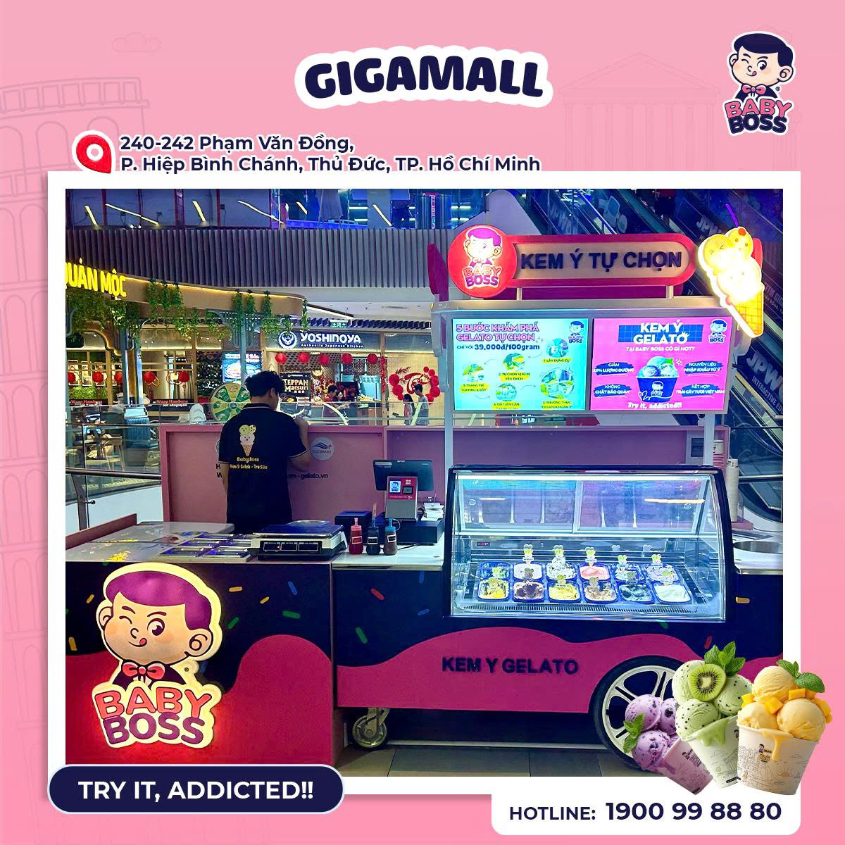 Kem Ý Tự Chọn Baby Boss Giga Mall Thủ Đức
