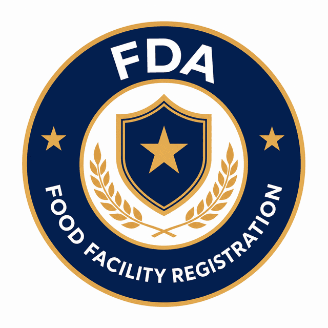 US food facility registration badge