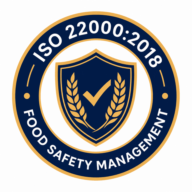 ISO 22000:2018 badge