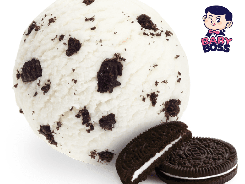 Sweet, delicious Chocolate Cookies gelato