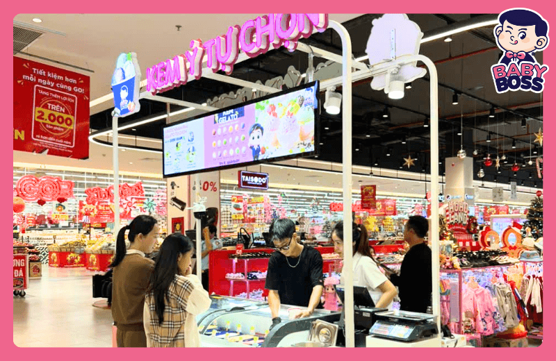 Unique Italian Gelato Self-Service Ice Cream Stand at GO - Thanh Hóa