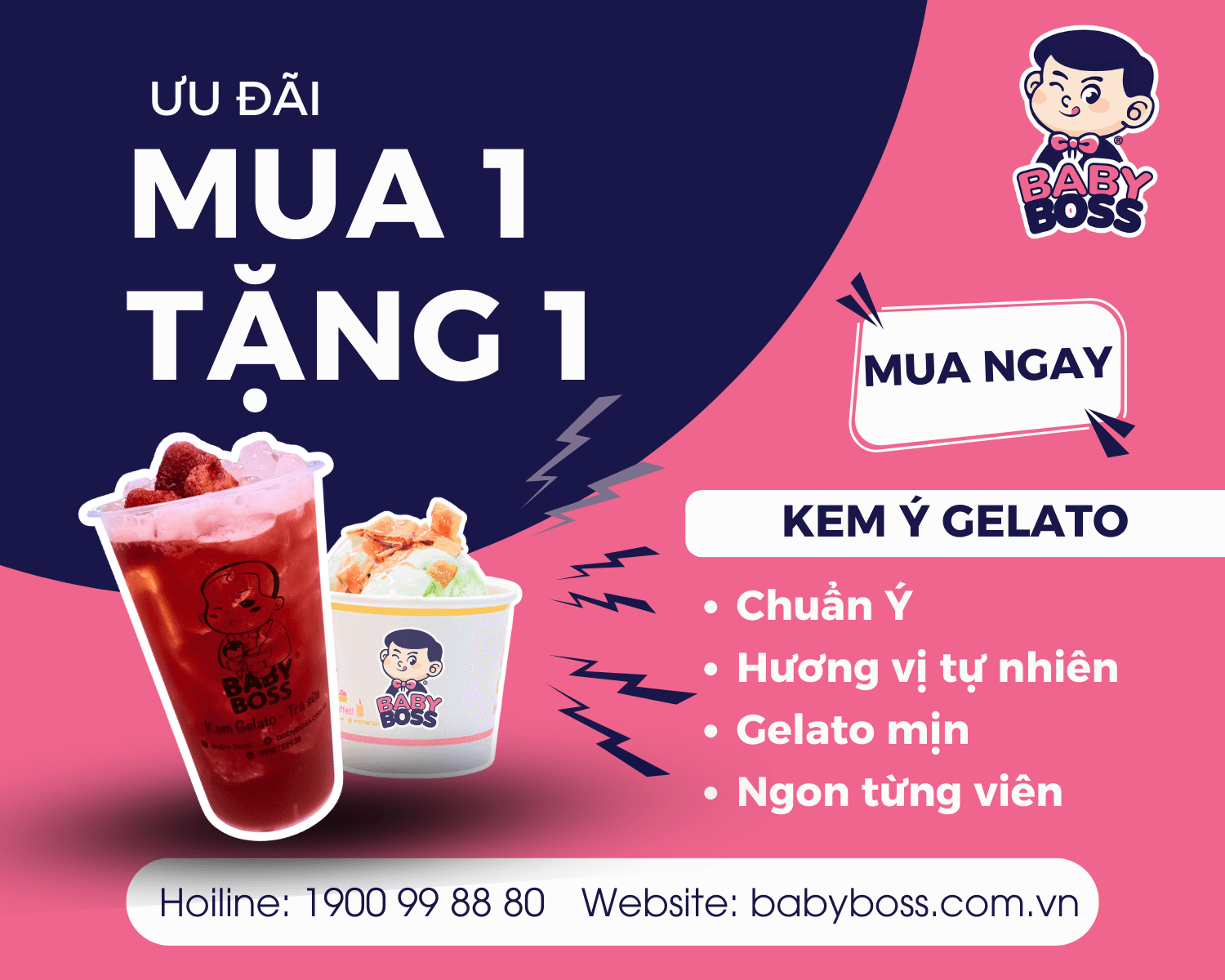 Discover the Buy 1 Get 1 Free promotion at Baby Boss