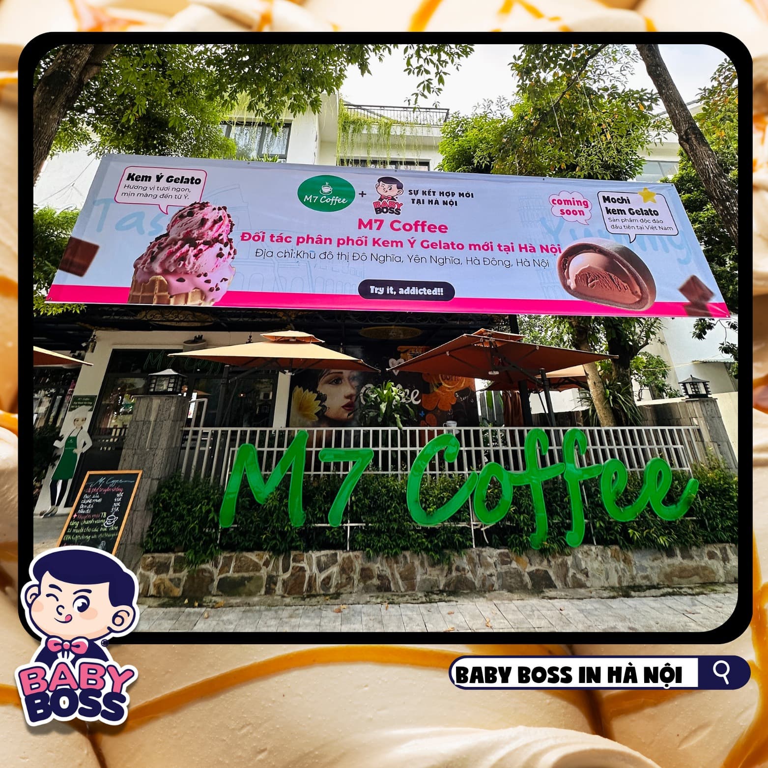 Baby Boss Partners with M7 Coffee to Bring the Flavours of Italian Gelato to Hà Đông, Hanoi