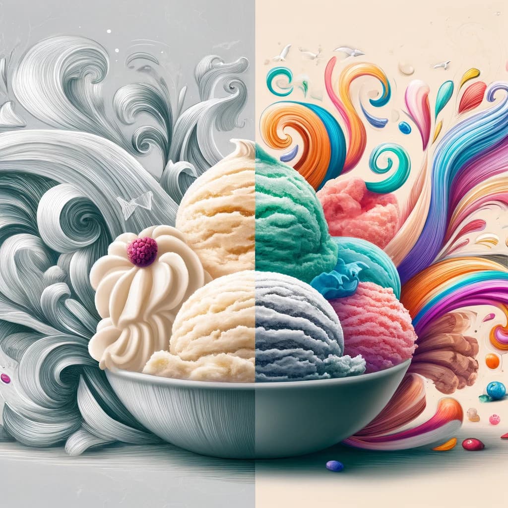 What is the difference between Gelato and ice cream sold by the kilo?