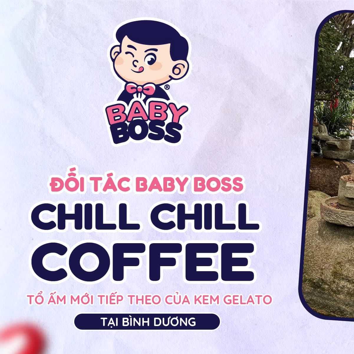 Chill Chill Coffee – Italian Gelato Baby Boss flavour in the heart of Bình Dương