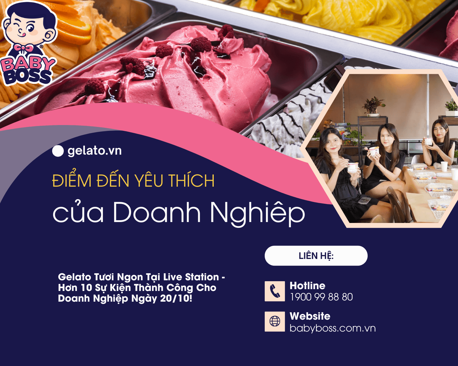 Live Station Gelato - More Than 10 Successful 20/10 Events for Businesses Nationwide