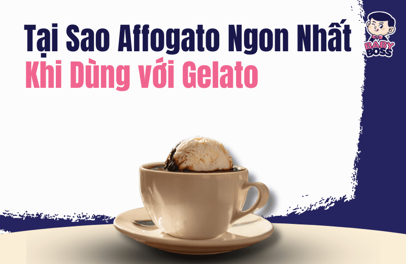 Tại Sao Affogato Ngon Nhất Khi Dùng Gelato - Không Phải Whipping Cream? Baby Boss