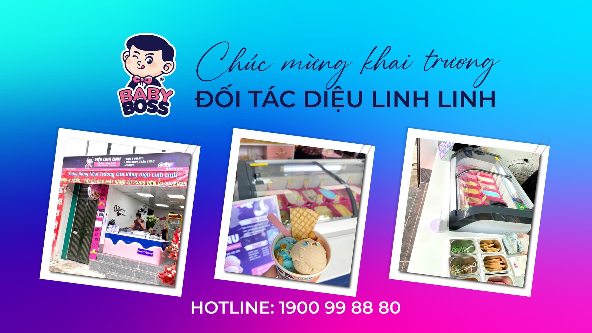 Baby Boss Congratulates Partner Diệu Linh Linh on a Successful Grand Opening in Hanoi & Officially Becoming a New Dealer!