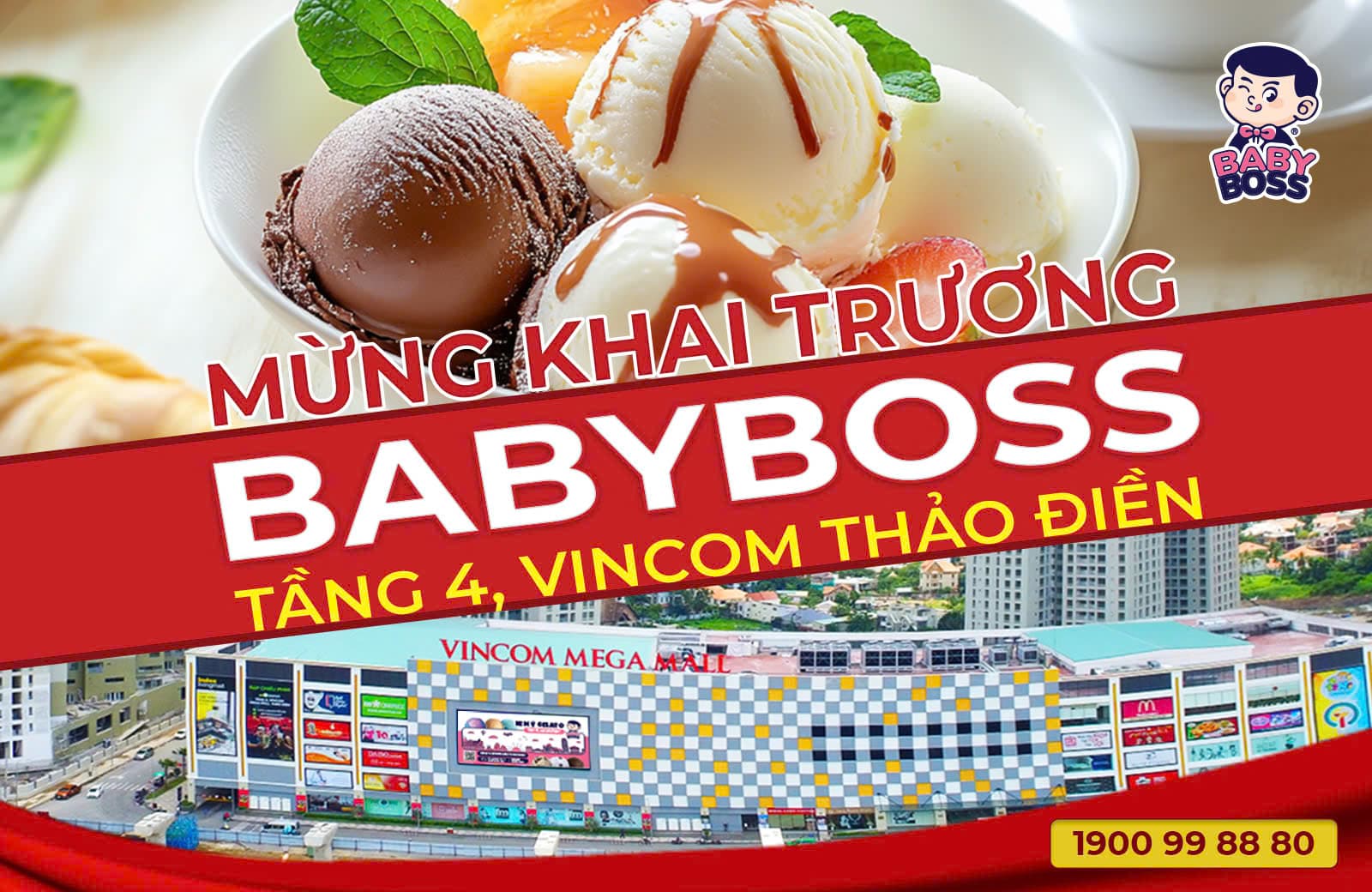 Welcome to Baby Boss Thao Dien: Experience Premium Italian Gelato at Vincom Thao Dien!
