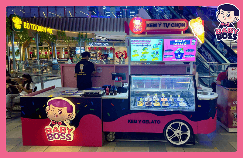 Unleash Your Creativity with a Self-Service Italian Gelato Counter at Gigamall Thủ Đức