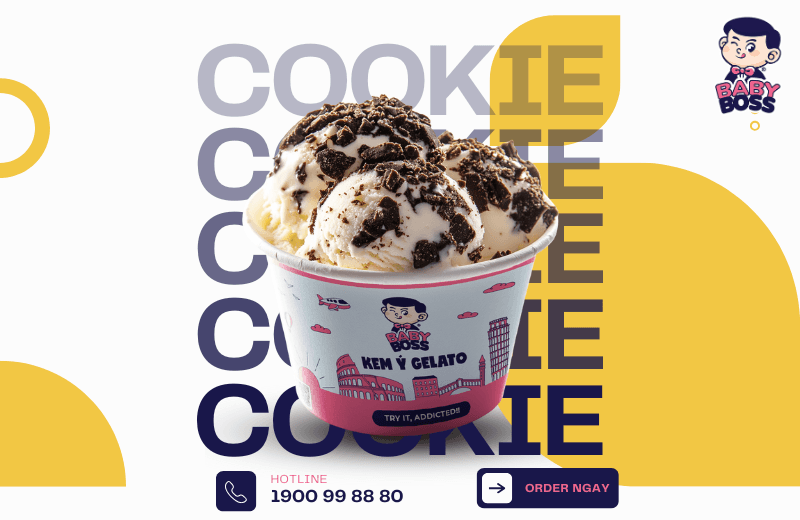Discover the Ultimate Ice Cream Flavour – Chocolate Cookies Gelato at Baby Boss
