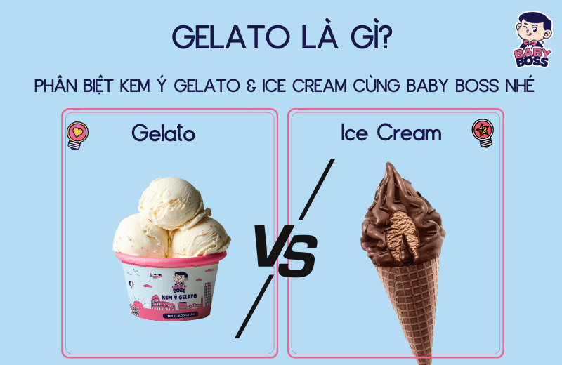 What Is Gelato? Distinguishing Italian Gelato from Ice Cream with Baby Boss