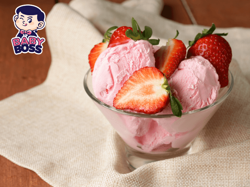 Da Lat-flavoured Baby Boss Gelato strawberry ice cream