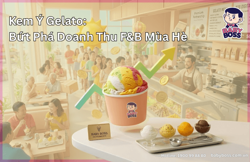 Kem Ý Gelato : Bứt Phá Doanh Thu F&B Mùa Hè
