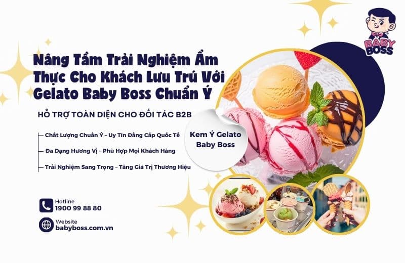 Elevate the Culinary Experience for Staying Guests with Authentic Italian Baby Boss Gelato