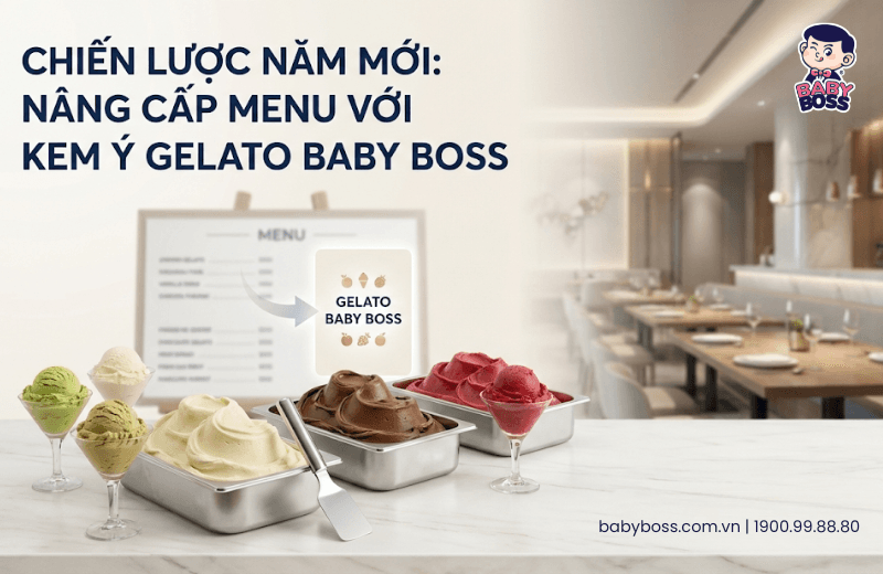 Chiến Lược Năm Mới: Nâng Cấp Menu Với Kem Ý Gelato Baby Boss