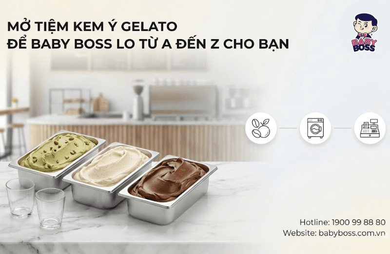Open an Italian Gelato Shop and Let Baby Boss Handle Everything from A to Z for You