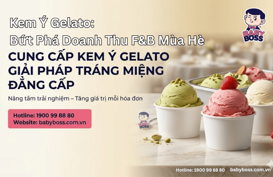 Cung cấp kem Ý Gelato: Giải Pháp Tráng Miệng Đẳng Cấp
