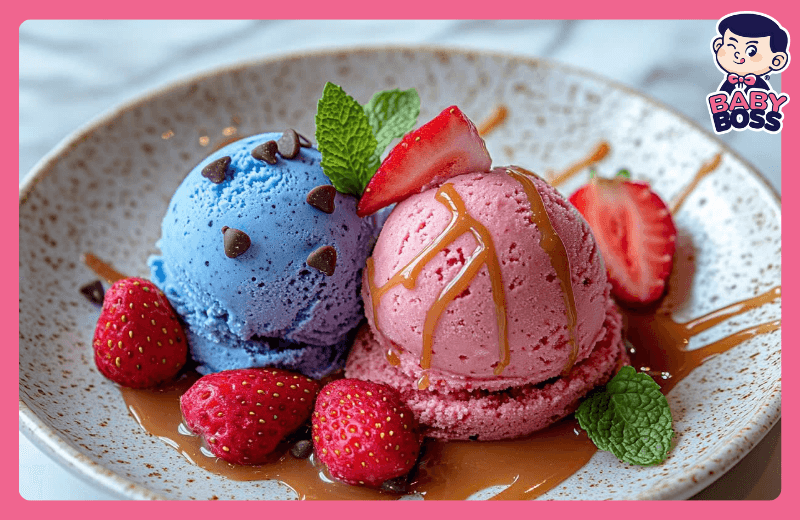 Have You Tried Strawberry Gelato Paired with Bubble Gum Gelato?