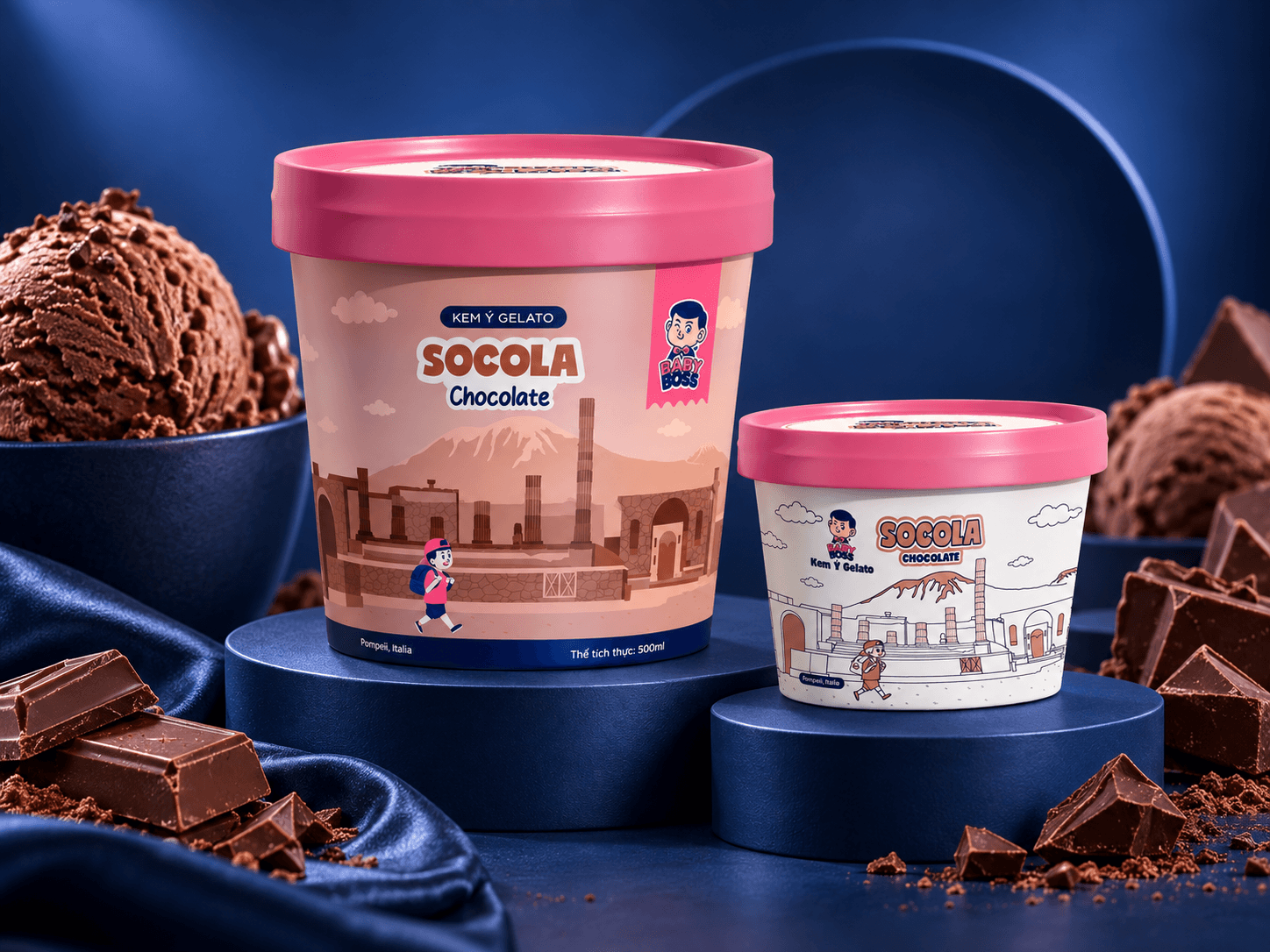 Kem Gelato Promax vị GELATO CHOCOLATE