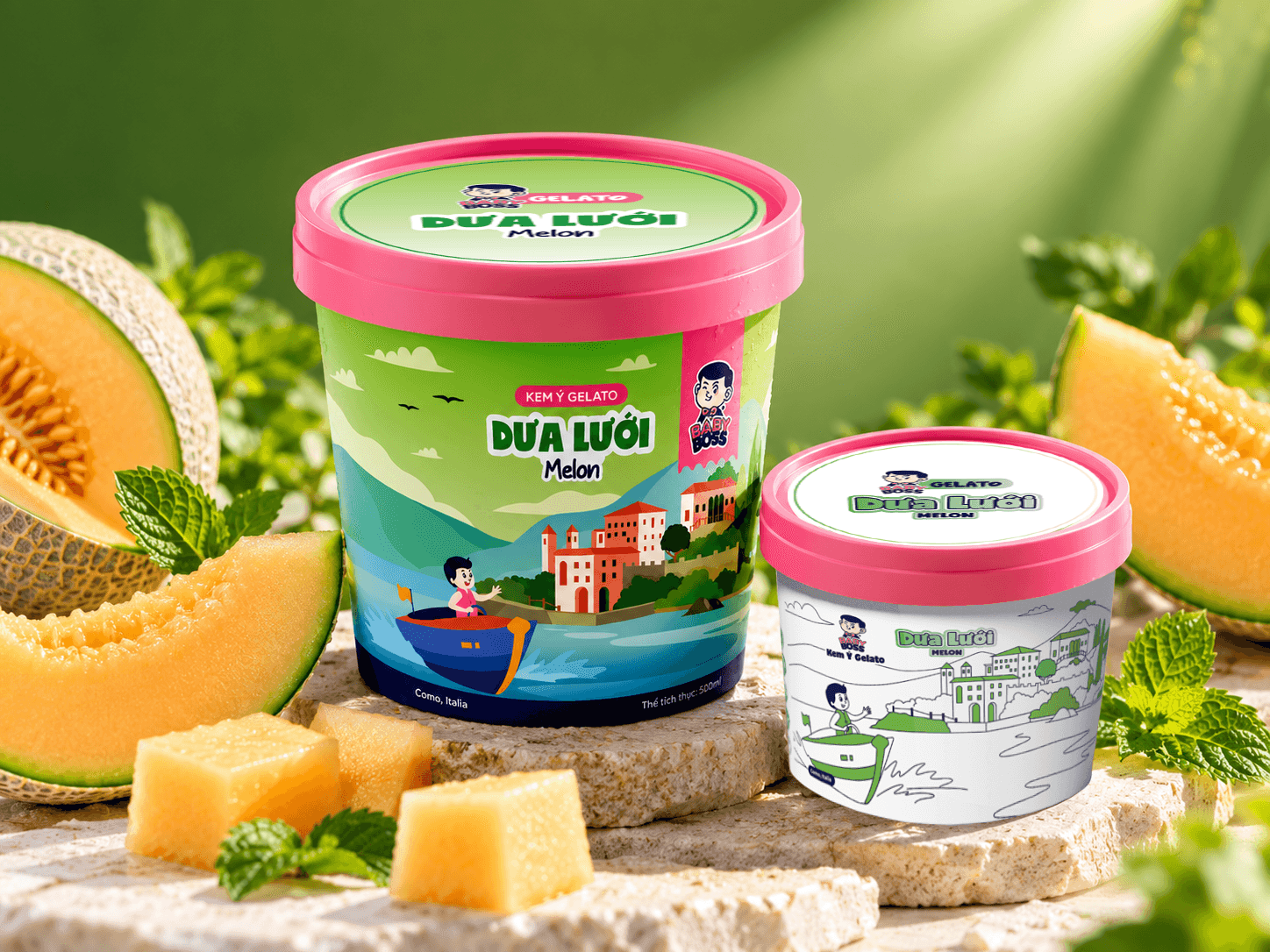 GELATO DƯA LƯỚI