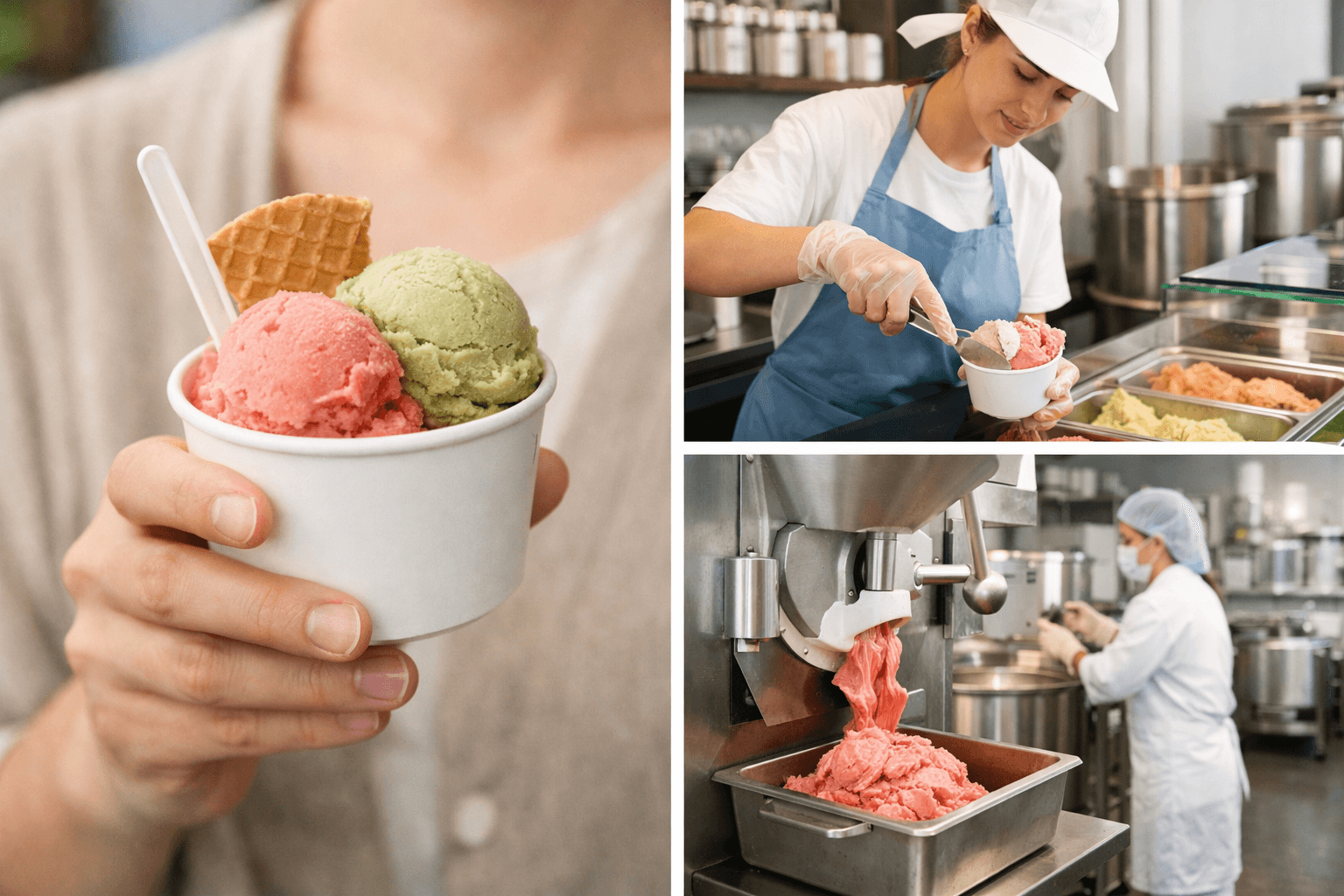 Người ăn, người bán và nhà sản xuất trong chuỗi an toàn thực phẩm gelato