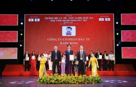 Baby Boss Vinh Dự Nhận Hai Giải Thưởng Lớn Tại Lễ Trao Giải Sao Vàng Doanh Nhân Đất Việt 2024