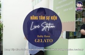 Nâng Tầm Sự Kiện: Baby Boss Mang Tiệc Live Station Kem Ý Gelato Đến Lễ Khai Trương Semina Academy