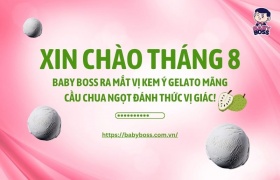 Chào Tháng 8: Baby Boss Ra Mắt Vị Kem Ý Gelato Mãng Cầu Chua Ngọt Đánh Thức Vị Giác!