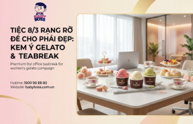 Tiệc 8/3 Rạng Rỡ Cho Phái Đẹp: Kem Ý Gelato & Teabreak