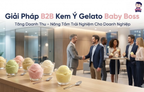 Giải Pháp B2B Kem Ý Gelato Baby Boss: Tăng Doanh Thu, Nâng Tầm Trải Nghiệm Cho Doanh Nghiệp