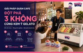 Giải pháp quán cafe: Đột Phá 3 Không Cùng Kem Ý Gelato