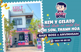Kem Ý Gelato Baby Boss chính thức có mặt tại Thanh Hóa – Cùng đối tác AnVinhSam