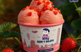 Khám Phá Hương Vị Tươi Mát Của Gelato Dâu Tây Tại Baby Boss
